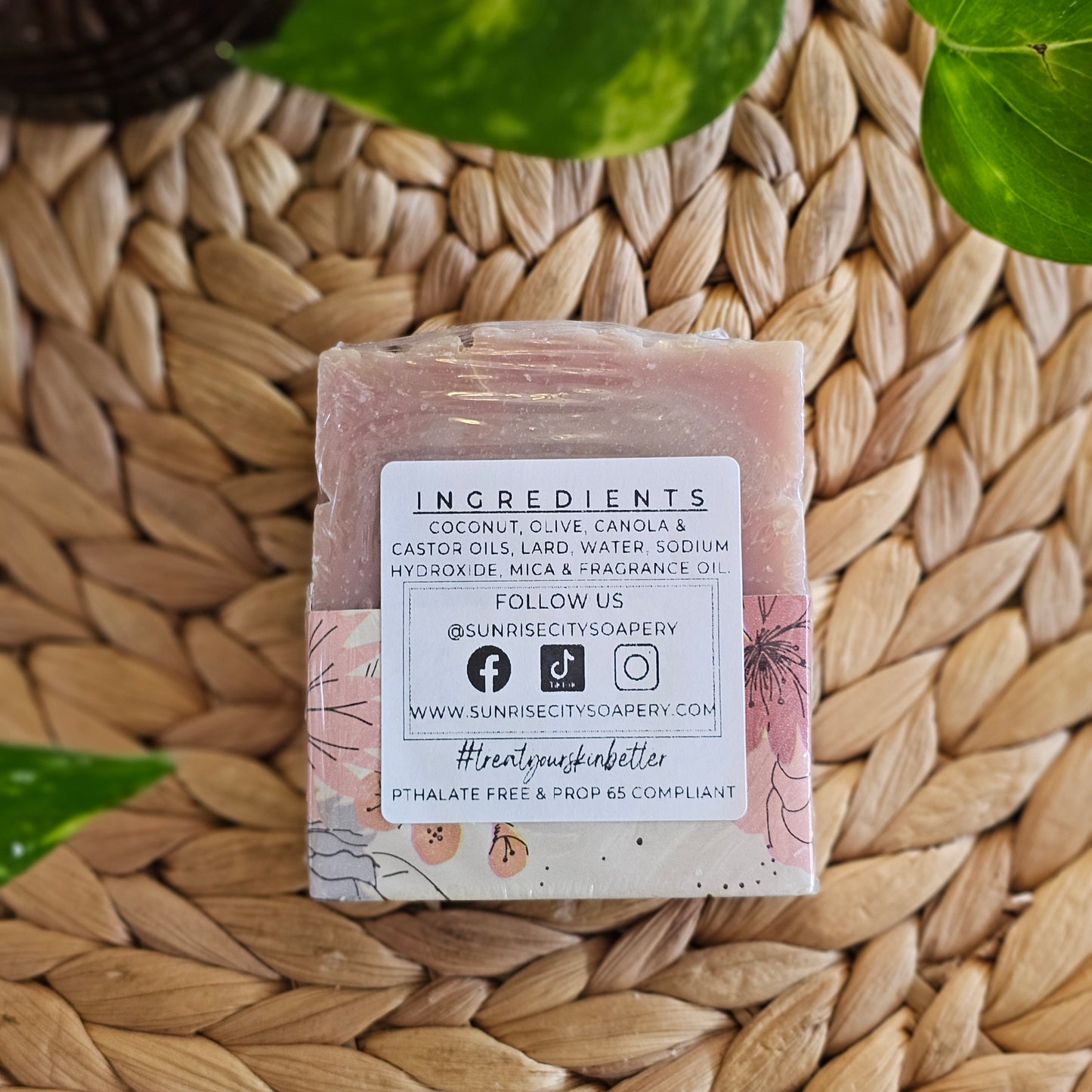 Smoked Cedar & Rose- Handmade Bar Soap
