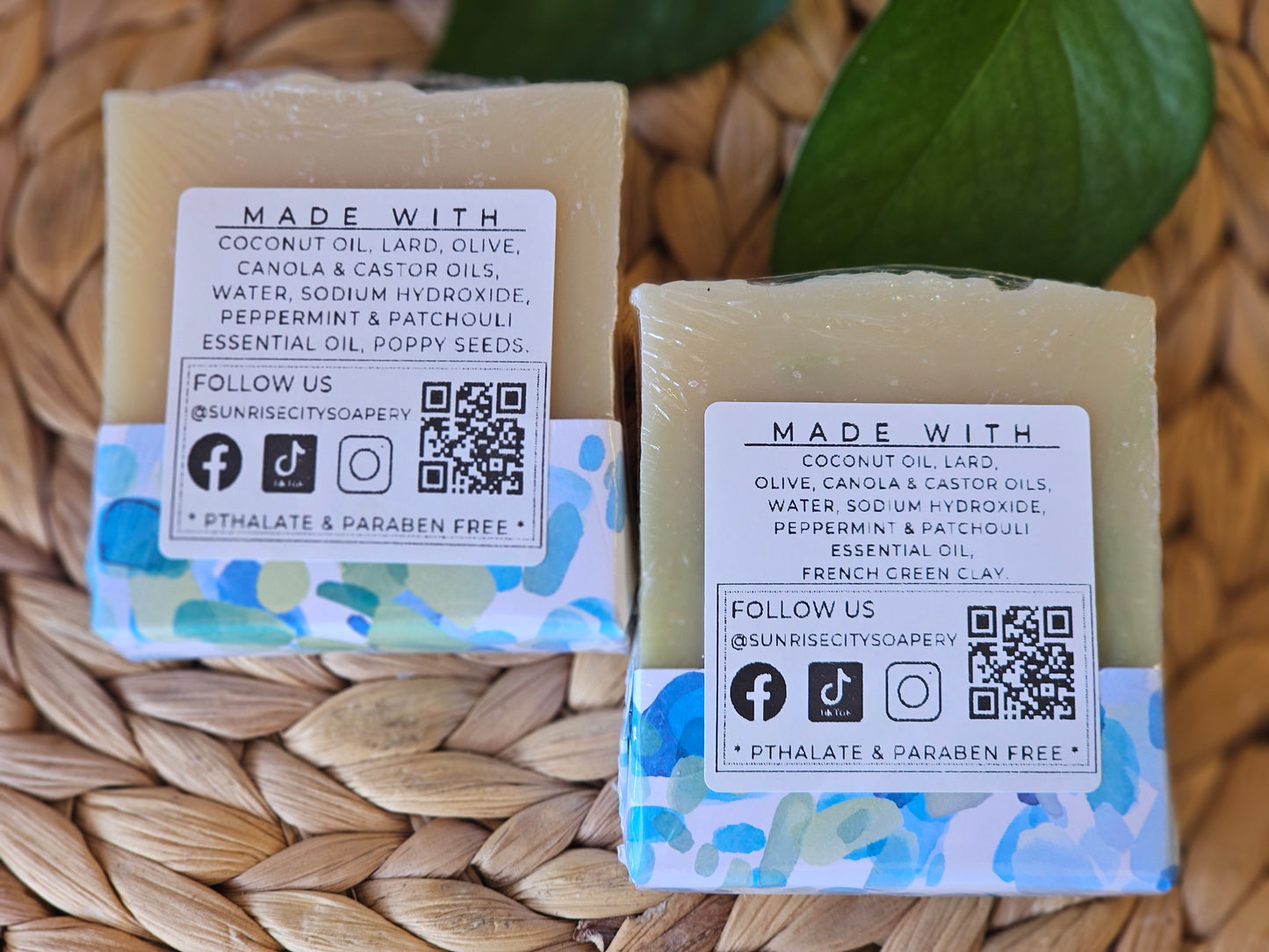 Peppermint Patchouli -Handmade Bar Soap