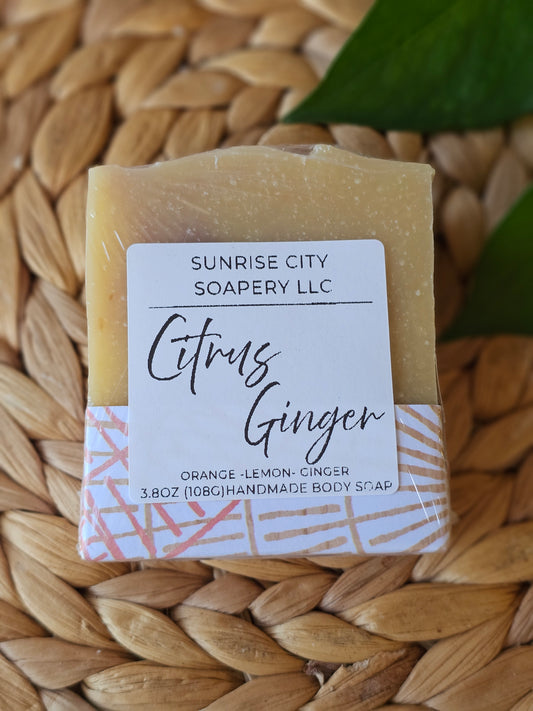 Citrus Ginger -Handmade Bar Soap