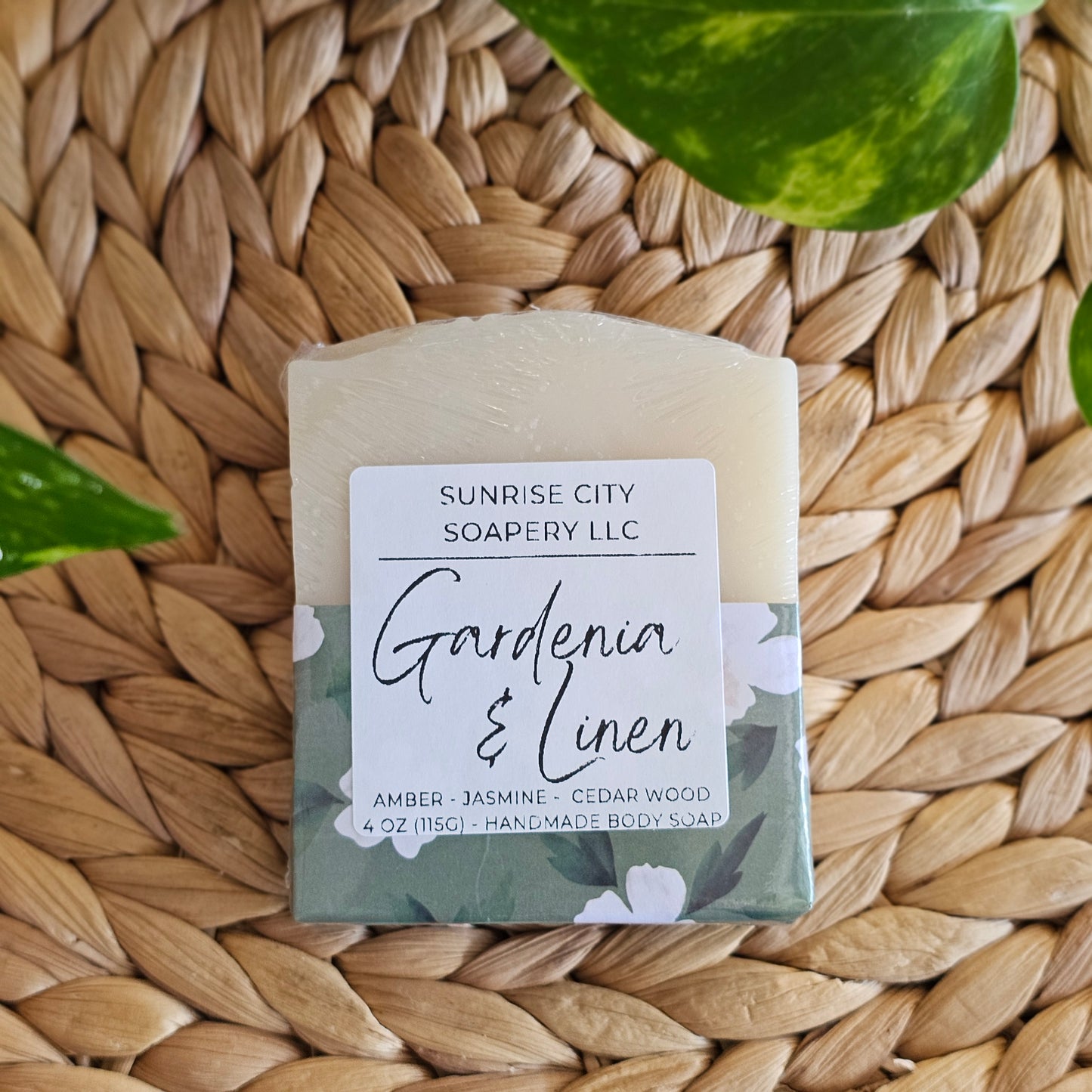 Gardenia & Linen- Handmade Bar Soap