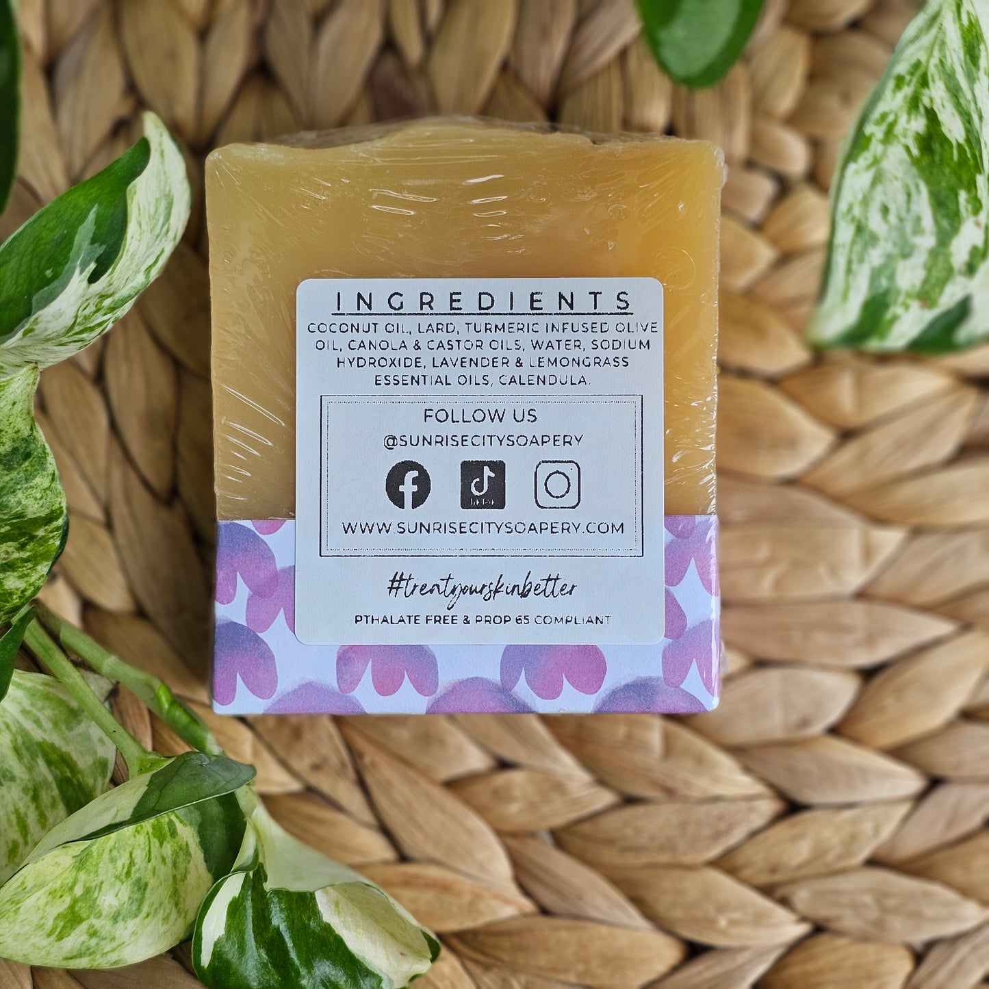 Lavender Lemongrass -Handmade Bar Soap