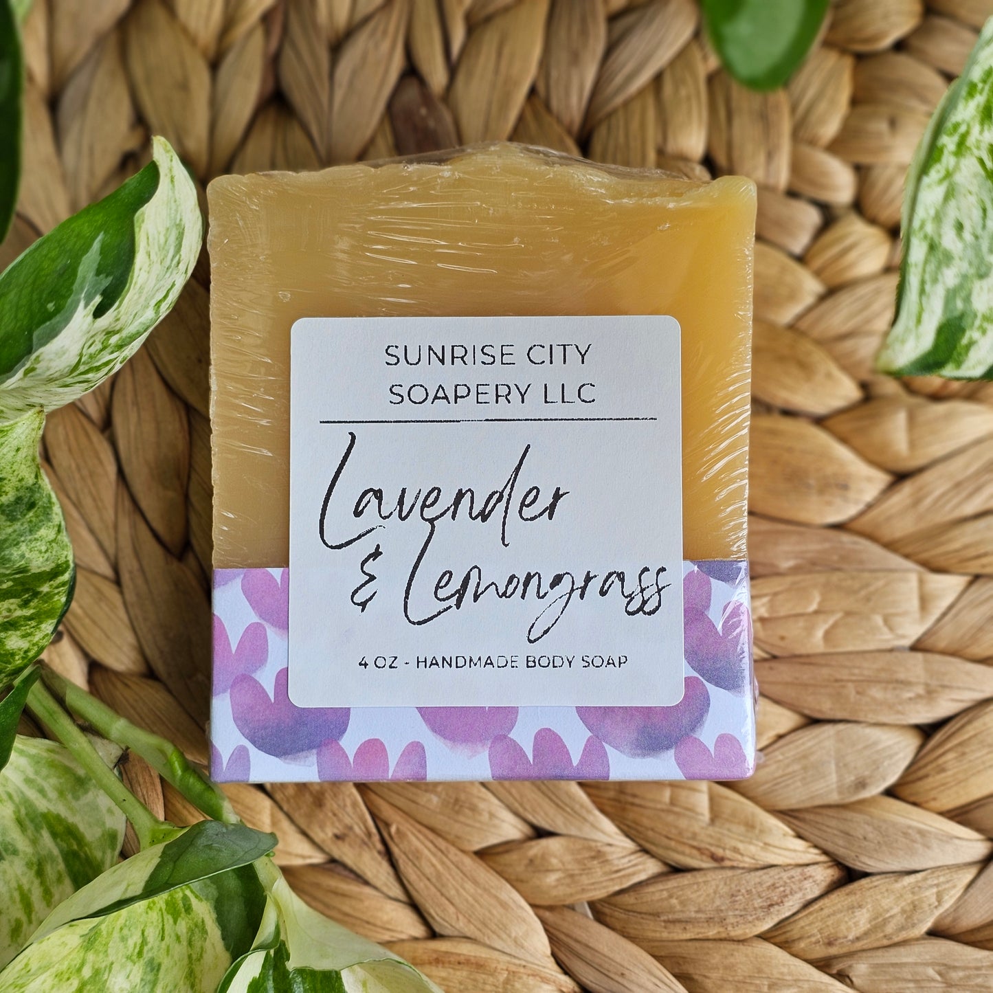 Lavender Lemongrass -Handmade Bar Soap