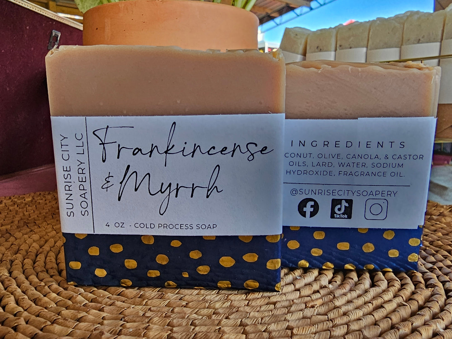 Frankincense & Myrrh - Handmade Bar Soap
