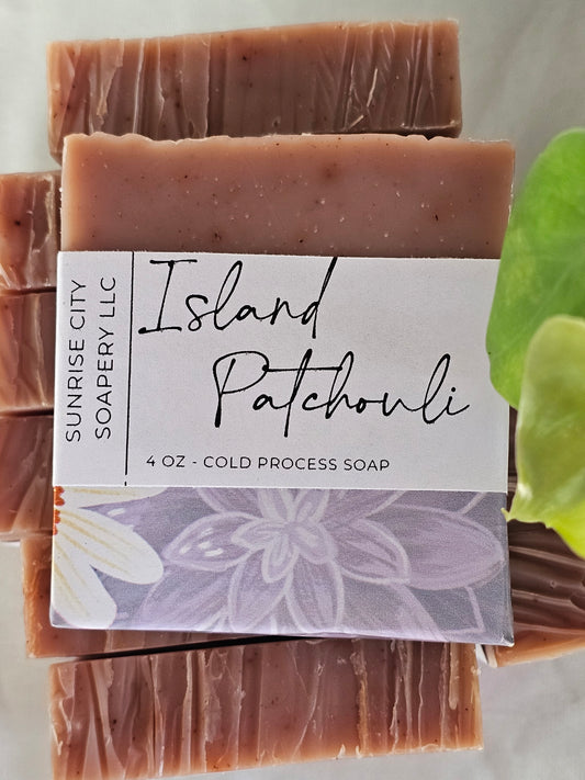 Island Patchouli- Handmade Bar Soap