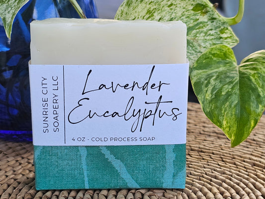 Lavender Eucalyptus -Handmade Bar Soap