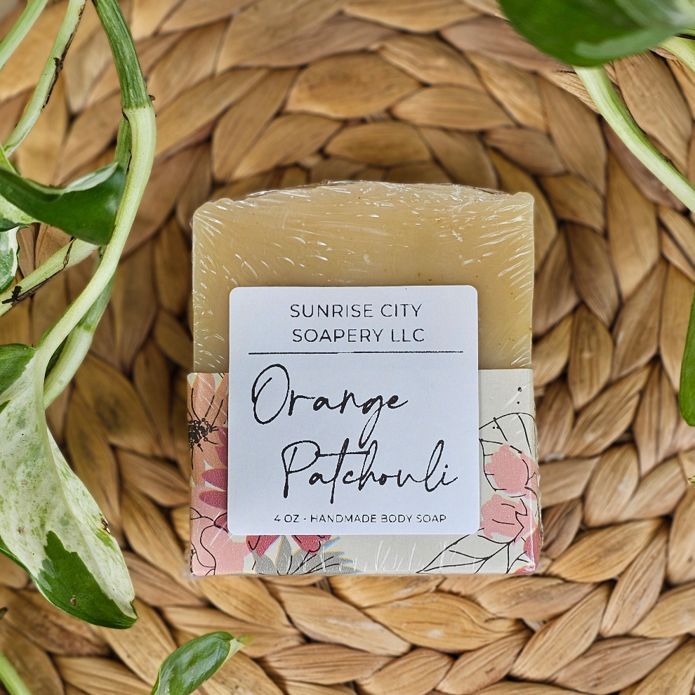 Orange Patchouli -Handmade Bar Soap