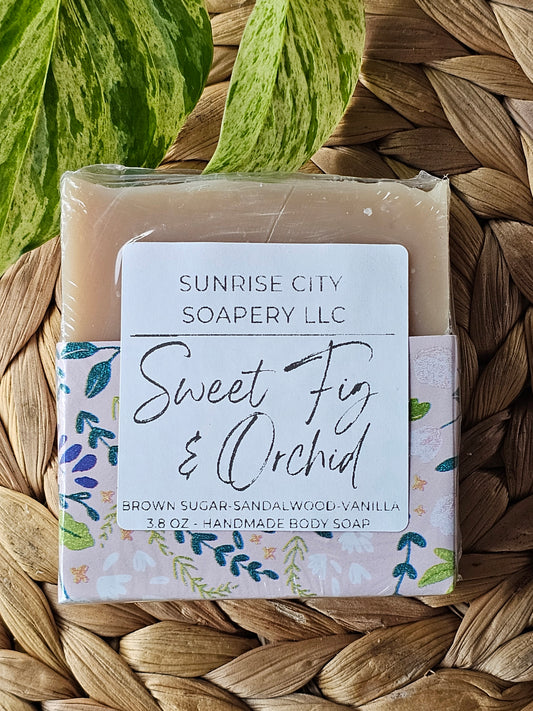 Sweet Fig & Orchid - Handmade Bar Soap