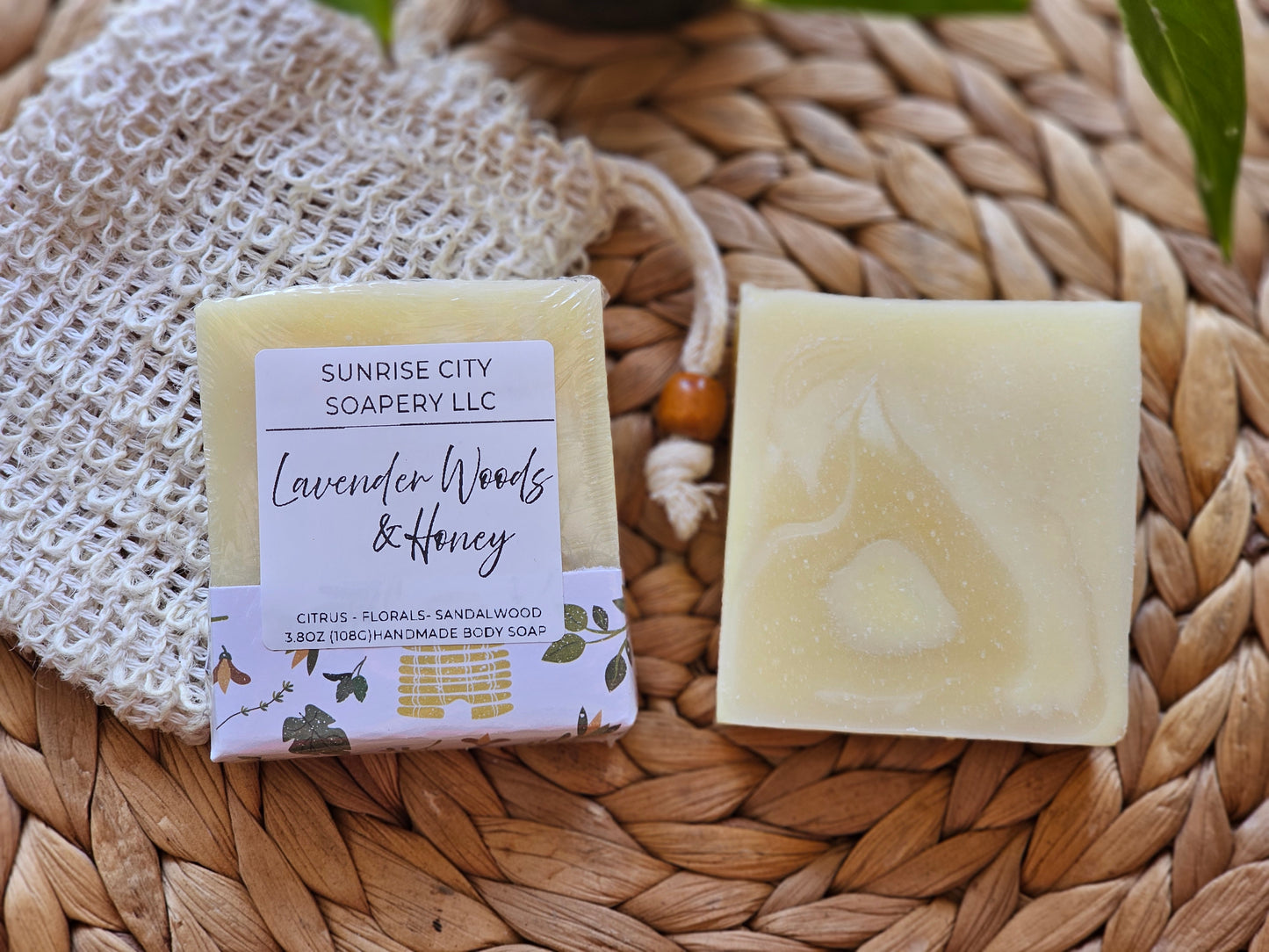 Lavender Woods & Honey- Handmade Bar Soap