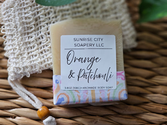 Orange Patchouli -Handmade Bar Soap