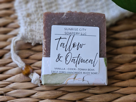 Tallow & Oatmeal - Handmade Body Bar