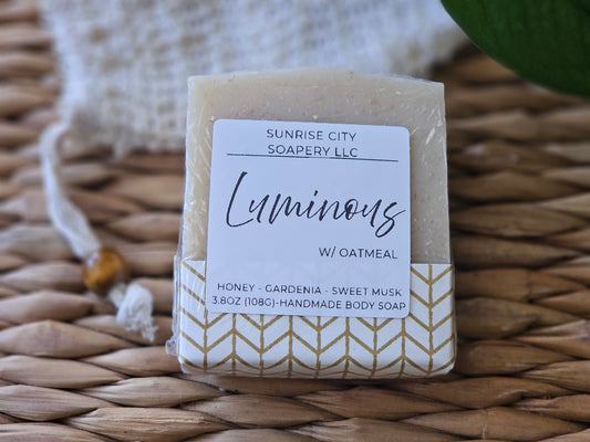 Luminous w/ Oatmeal - Handmade Bar Soap