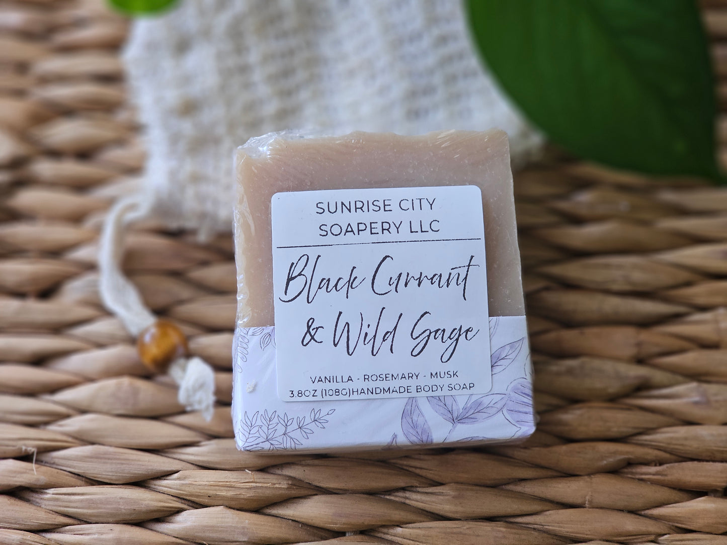 Black Currant & Wild Sage -Handmade Bar Soap