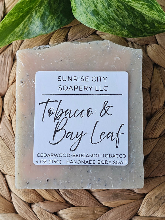 Tobacco & Bay Leaf- Handmade Soap Bar