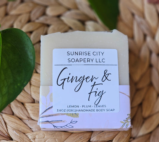 Ginger & Fig -Handmade Bar Soap