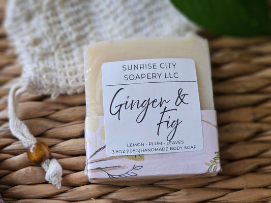 Ginger & Fig -Handmade Bar Soap