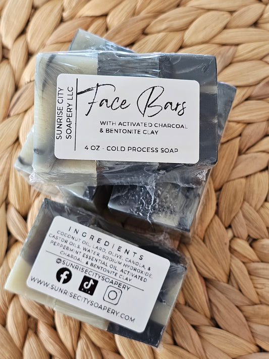 Face Bars (3 pack)- Handmade Bar Soap