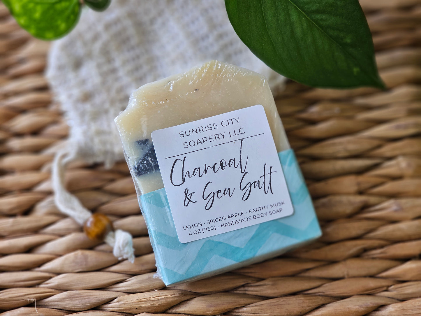 Charcoal & Sea Salt - Handmade Bar Soap