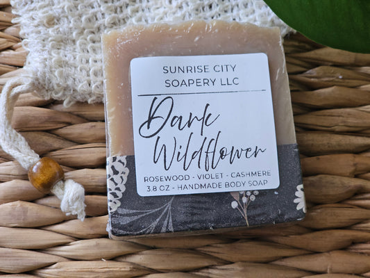 Dark Wildflower- Handmade Bar Soap