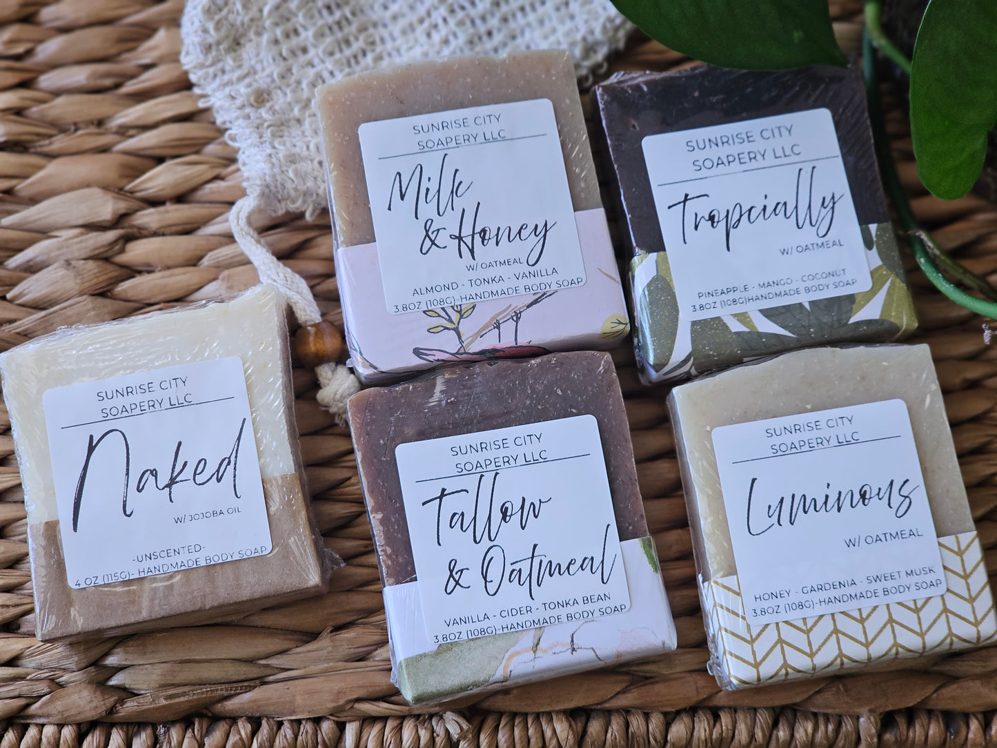 Naked w/ Jojoba & Oatmeal - Handmade Bar Soap